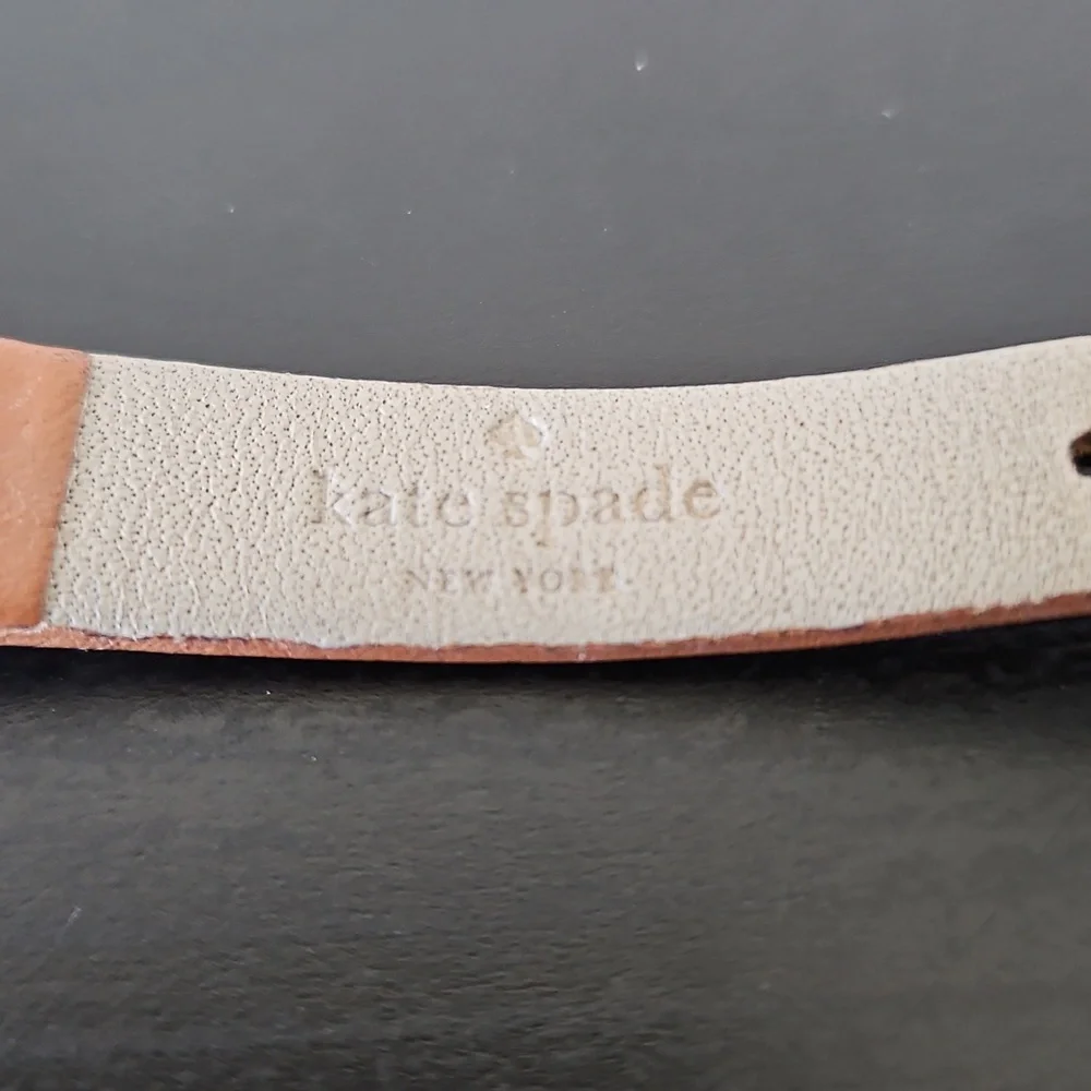 ♠️Kate Spade New York Holland 3-Hand Brown Leather Watch